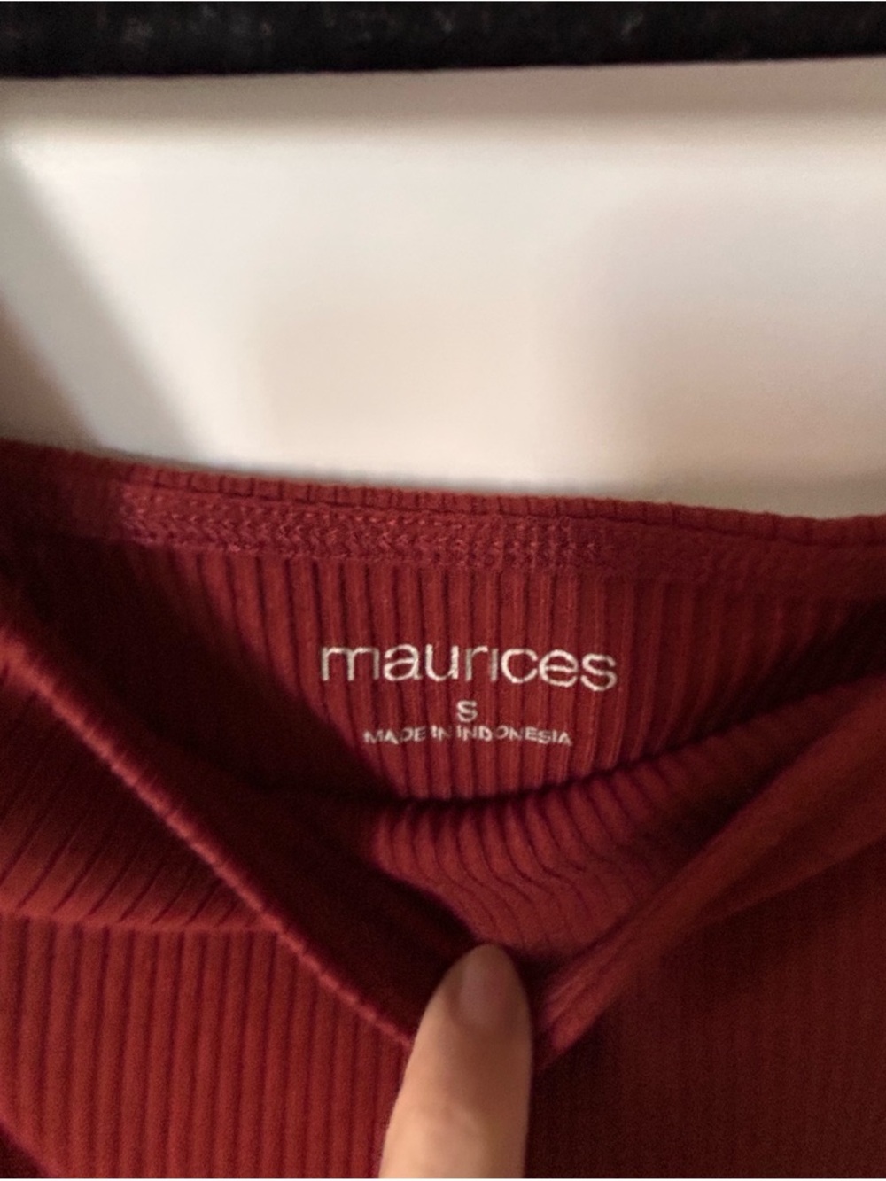 Maurices Rust Square Neck Ribbed Tank - Picture 4 of 6
